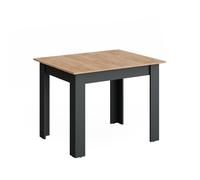 Table de salle à manger Repose, 100-140 x 80 cm extensible, Anthracite/Chêne de force doré, Vicco 55776