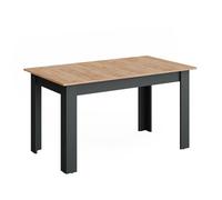 Vicco Table de Salle à Manger Repose Anthracite/Chêne doré 140-180x80 cm | extensible, pour une utilisation flexible comme table à manger ou de travail