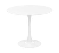Table de salle à manger ronde blanche 90 cm - BELIANI - BOCA - 4 personnes - Contemporain - Design