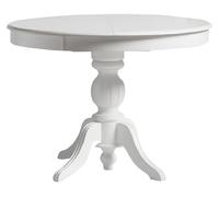 Table de salle à manger ronde extensible Table de salle à manger en bois Table blanche