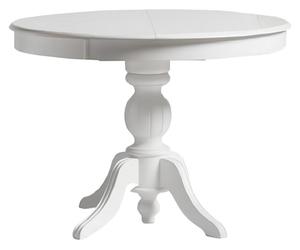 Table de salle à manger ronde extensible Table de salle à manger en bois Table blanche