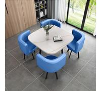 Table de salle à manger ronde pour 4 personnes avec chaises, table et chaises en marbre, table et chaises pour bureau, ensemble table et chaises rondes, table basse et chaises combinées pour balcon