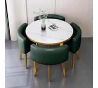 Table de salle à manger ronde pour 4 personnes avec chaises, table et chaises en marbre, table et chaises pour bureau, ensemble table et chaises rondes, table basse et chaises combinées pour balcon