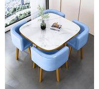 Table de salle à manger ronde pour 4 personnes avec chaises, table et chaises en marbre, table et chaises pour bureau, ensemble table et chaises rondes, table basse et chaises combinées pour balcon