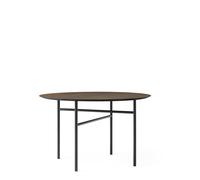 Audo Copenhagen Table ronde Snaregade Chêne teinté noir-foncé. Ø120 cm