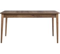 Table de salle à manger Table en bois brun Extensible 160 cm Salle à manger