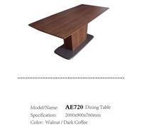 Table de salle à manger Tables de réunion Bureau Bois Salle Design Luxe 200x90cm