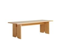 Table de Salle à Manger Woud Kimono 240 en Chêne Pigmenté Blanc