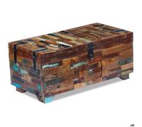 Table de salon Bois - Armoire basse, Coffre table basse Bois de récupération massif 80x40x35 cm@EU41583016