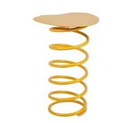 Table de Salon Petite Table Basse, adaptée à Une Utilisation intérieure et extérieure, avec Base Design Ressort, for la décoration de Maison(Yellow)