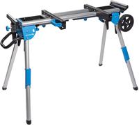 Table de sciage mobile pliable, équipée de supports à roulettes et d'une capacité de charge de 100 kg, pour scies circulaires et scies à ruban