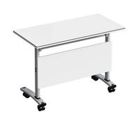 Table de séminaire en métal robuste avec roulettes, table de conférence portable pour salle de conférence et salle de classe pour la formation et les événements au bureau