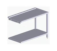 Table de Sortie Gauche/Droite Inox 120 cm pour Lave Vaisselle