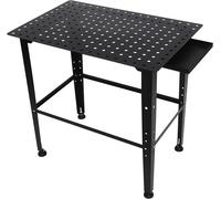 Table de soudure mobile, 91,5 x 60 x 84,5 cm. Banc de travail pour soudure, table de travail. Chariot de soudure, capacité de charge jusqu'à 599 kg, réglable en hauteur de 28 à 58,42 cm