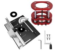 Table de support pour défonceuse - Modèle simple - Alliage d'aluminium - Course de levage de 51 mm - Pour la menuiserie