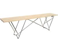Table de tapisserie professionnelle en bois, 80 cm, avec structure en aluminium, table pour brocante, polyvalente, dimensions : 305 x 80 x 86 cm