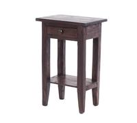 Table de téléphone Vintage PLANTA | 52x34 cm, Acajou | Tabouret de Fleur, Table d'entrée, Table d'appoint avec tiroir