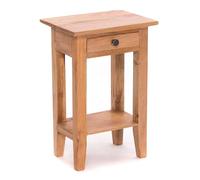 Table de téléphone Vintage PLANTA | 52x34 cm, Acajou | Tabouret de Fleur, Table d'entrée, Table d'appoint avec tiroir