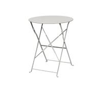 Table de patio ronde pliante Bolero, gris acier, 60 cm