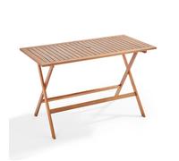 Table de terrasse pliante en bois d'eucalyptus - Oviala Sete