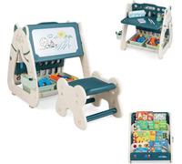 Table de travail 3 en 1 pour enfants avec rangement et tabouret