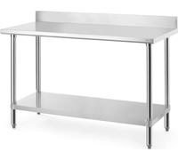Table de travail avec étagère, HENDI, gamme économique, 1400 x 600 x (H) 950 mm