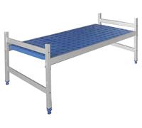Table de travail avec une étagère, dimensions 250 x 560 x 932 mm, en plastique