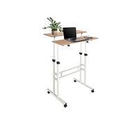 WORKSTATION I | 80x60 - Bureau assis-debout Blanc / Chêne