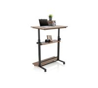 WORKSTATION II | 80x50 - Bureau assis-debout Noir / Noyer