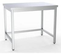 Table de travail Combisteel, piètement ouvert, à monter soi-même, acier inoxydable, 800 x 600 x 900 mm
