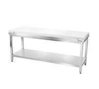 Table de travail en inox 1800x600 mm avec plaque de découpe blanche PREMIUM - GOLDINOX