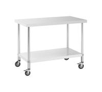 Table de travail en inox - PREMIUM - 60 x 120 cm - 158 kg - Royal Catering
