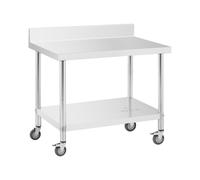 Table de travail en inox - PREMIUM - 70 x 100 cm - 155 kg - Dosseret - Royal Catering