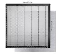 Table de Travail en Nid d'Abeille 600x590mm, Table en Nid d'Abeille Laser avec Plaque en Aluminium Panneau de Travail en Nid d'Abeille Dissipation Thermique Rapide pour Graveurs Laser