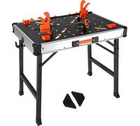 Table de travail et de serrage - établi MDF - établi pliant - outillage - charge 454 kg - 84,5 x 60 x 73,5 cm