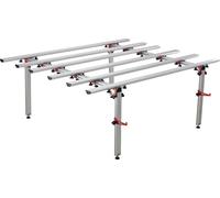 Table de travail / établi 140×180 cm en aluminium pour carrelage