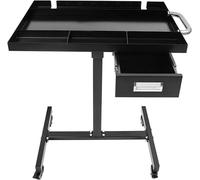 Table de travail mobile avec tiroir, chariot de rangement d'outils mobile. Banc de travail mobile en acier au carbone et en acier inoxydable, avec une poignée confortable, idéal pour les ateliers de r