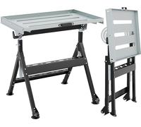 Table de travail mobile pliante, capacité jusqu'à 180 kg, avec roues
