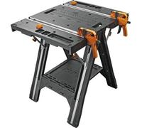 Worx Établi pliable & chevalet de sciage Pegasus WX051 – 79×64×81cm, 453 kg, 2 pinces/4 mâchoires