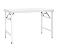 vidaXL Table de travail de cuisine pliante 120x60x80 cm inox