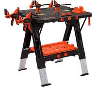 Table de travail pliable - Support de scie - Table de bricolage - Table de travail - Chevalet de scie - 2 en 1, multifonction