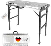 Table de travail pliable - Table d'atelier - Robuste - Réglable en 7 positions - Capacité de charge : 450 kg - Noir