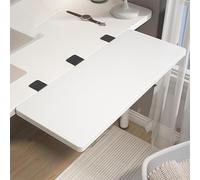 Table de travail pliante avec support en métal réglable, extension amovible, installation facile, rétractable, polyvalente pour bureau ou salle à manger