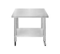 Table de Travail Préparation Professionelle Cuisine en Inox - 76 x 90 x 86cm