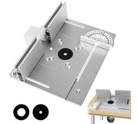 Table DéFonceuse Plaque Aluminium Costume, Table Fraisage Insert Avec Support De Torsion Coudé, DéFonceuse Plaque, Defonceuse A Bois Accessoire Pour Fraisage Rainurage Finition