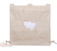 Table d'enfant suspendue - poches de rangement - 6 compartiments spacieux pour les accessoires de bébé
