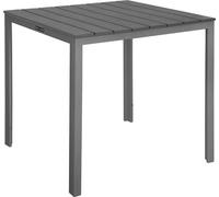 Table d'extérieur Bolero Valletta grise à fentes 780 mm