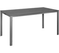 Table d'extérieur Bolero Valletta grise à grille, 1560 mm