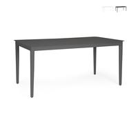 Table d'extérieur moderne 160x90cm en aluminium Bizzotto Nebula