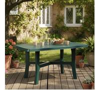 Table d'extérieur Raspberry Dmora en plastique vert 138x88x72h cm
